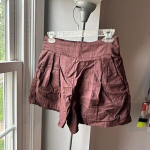 Abercrombie & Fitch Brown High Waist Shorts